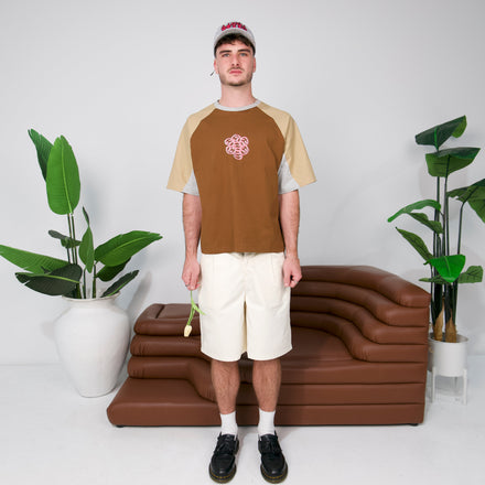 Trippy Flower Raglan Tee